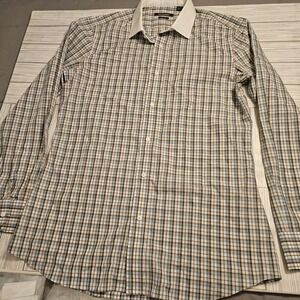 Indochino Shirt Mens‎ Extra Large Plaid Long Sleeve Button-Down Collar